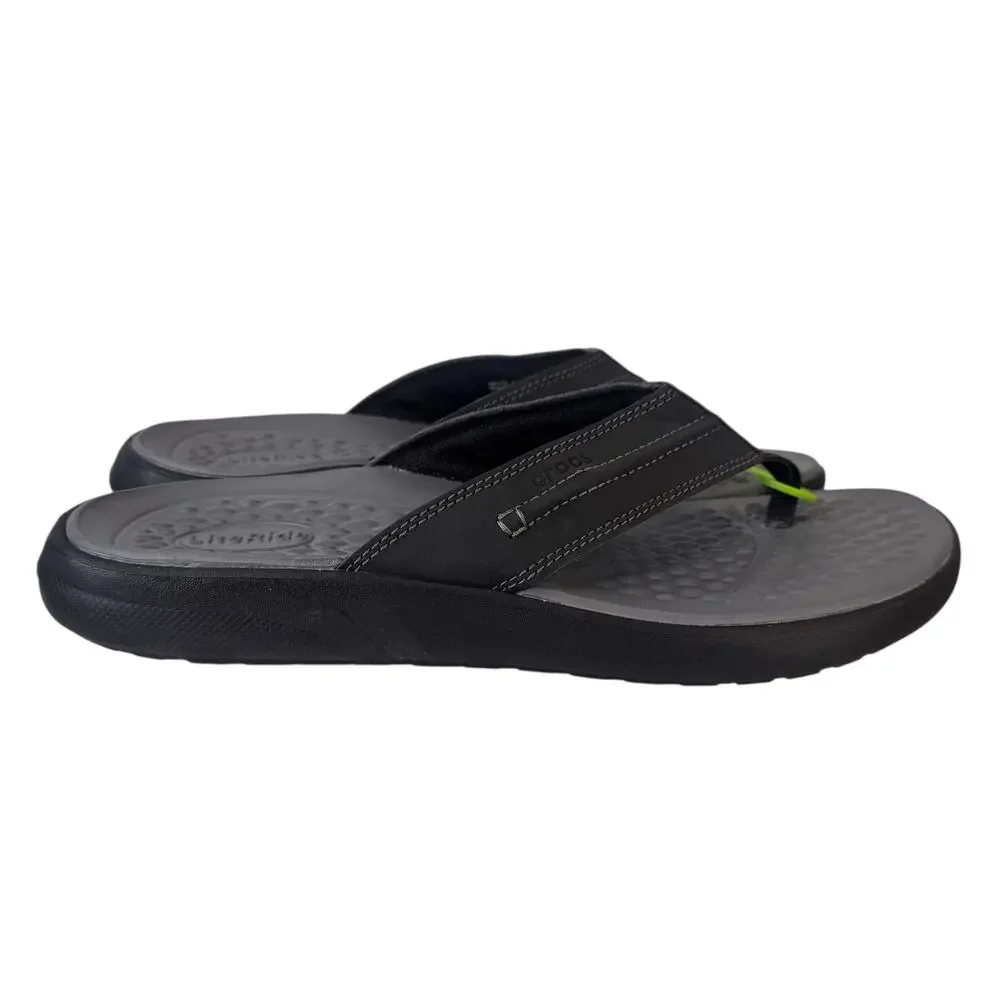 Crocs Yukon Vista II LiteRide Flip Flops Comfortable Beach Sandals Mens Size 10